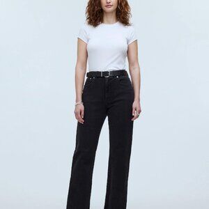 Madewell Curvy 90's Straight Jean Petite 25 Black